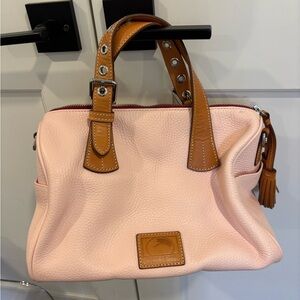 Dooney & Bourke Pink and Tan Satchel